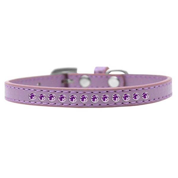 Mansbestfriend Purple Crystal Puppy Lavender Dog Collar Size 8 MA939756